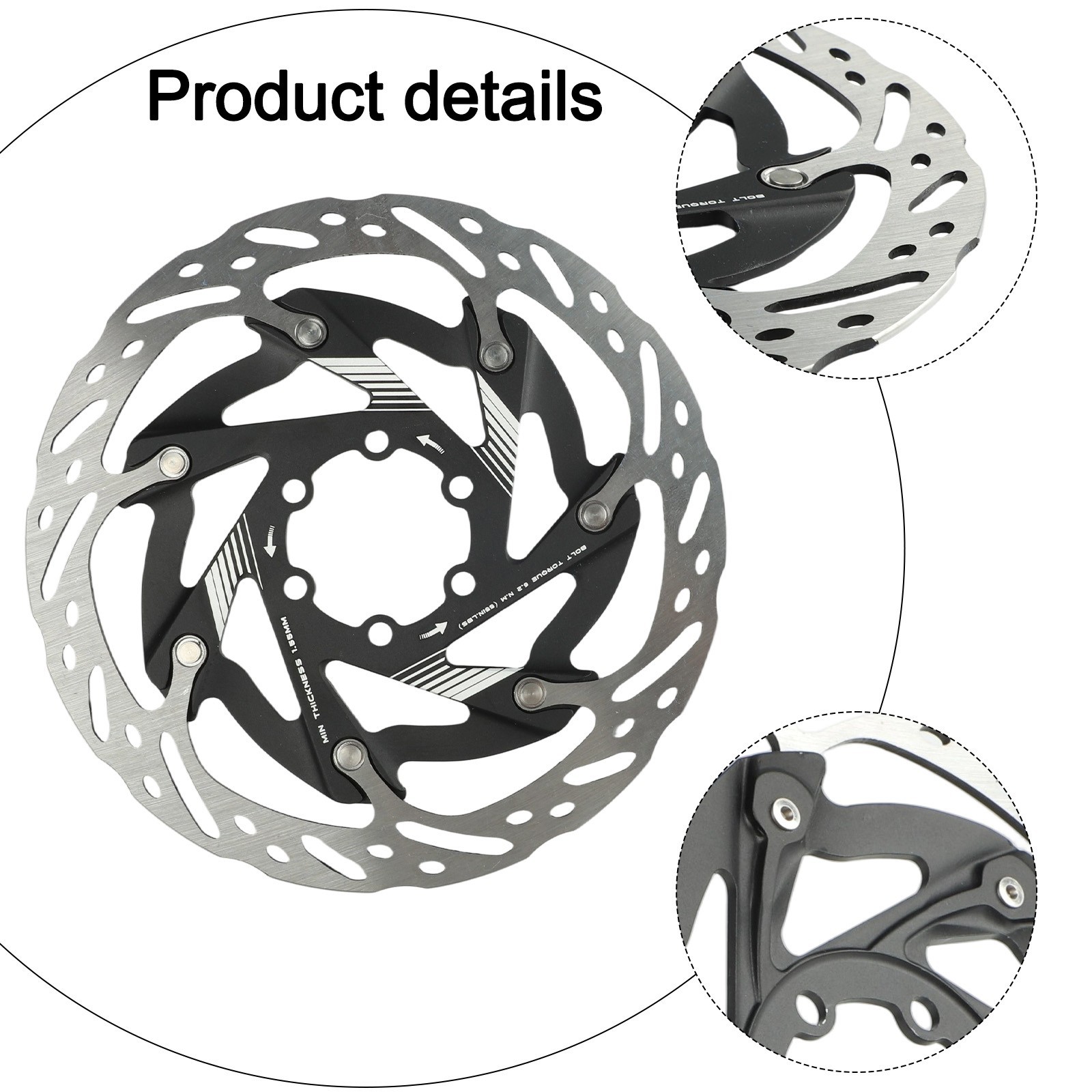 Standard Installation 160mm Bike Disc Brake for Rotor with Aluminium Parts
