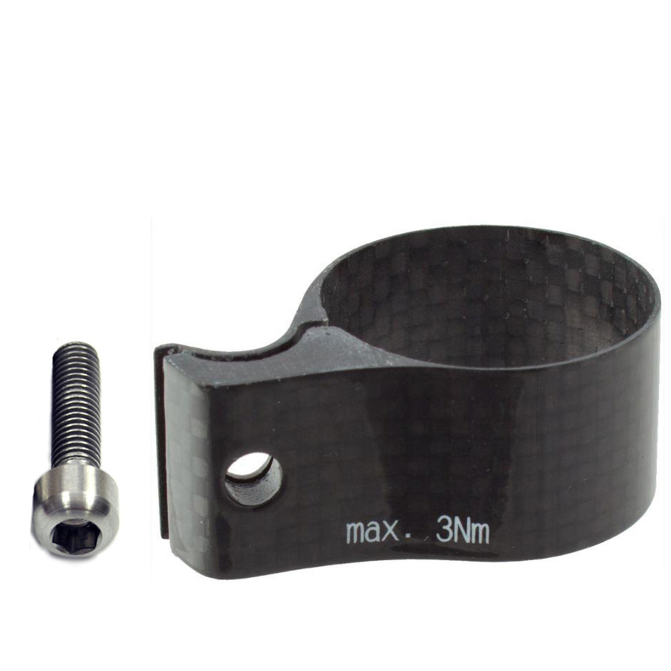 OMNI Racer FULL Carbon Front Derailleur Clamp Fits: Shimano or Sram: 35mm MATTE