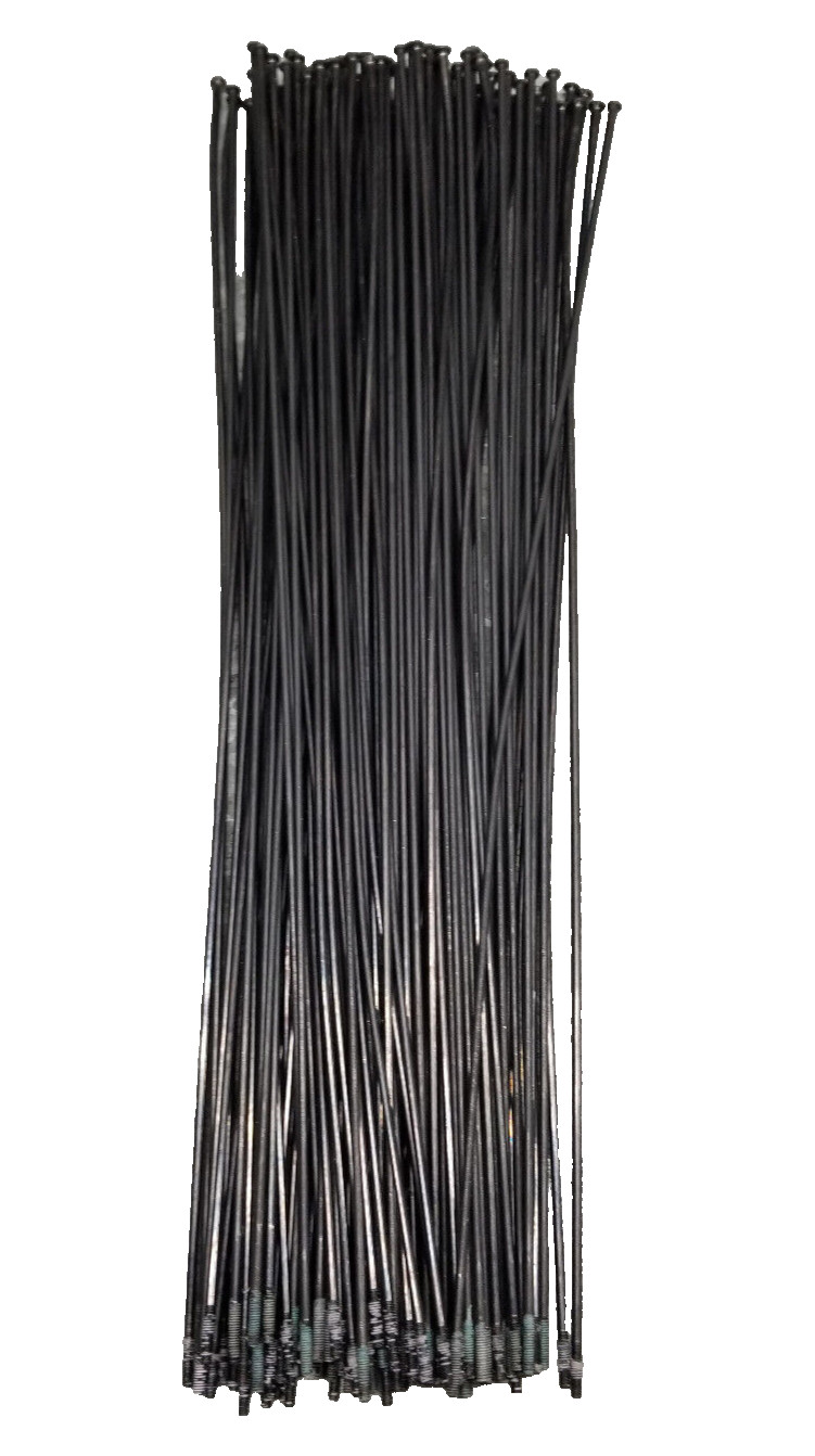 DT Swiss Champion Double Butted Spokes, Straight Pull Black 285mm 110 spokes