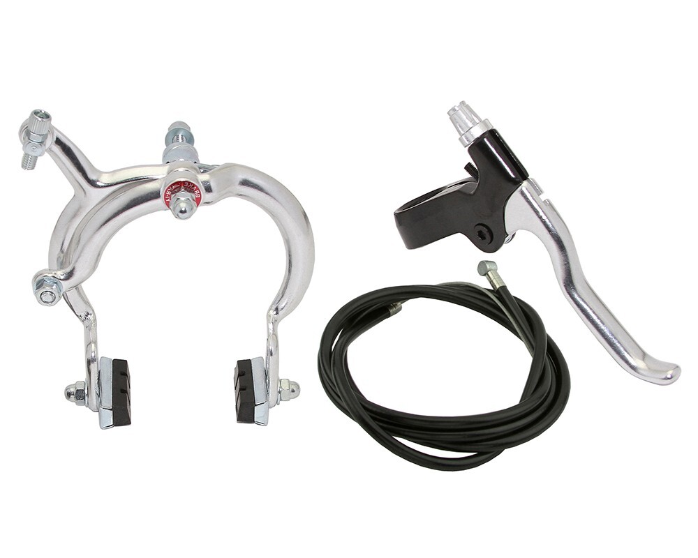 ALTA Bicycle 1080 BMX Alloy REAR Brake Complete Set SILVER Side-Pull Caliper