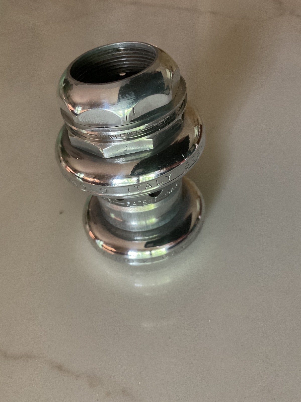 Campagnolo Super Record Headset 1980s Italian Works Well Non Original Locknut