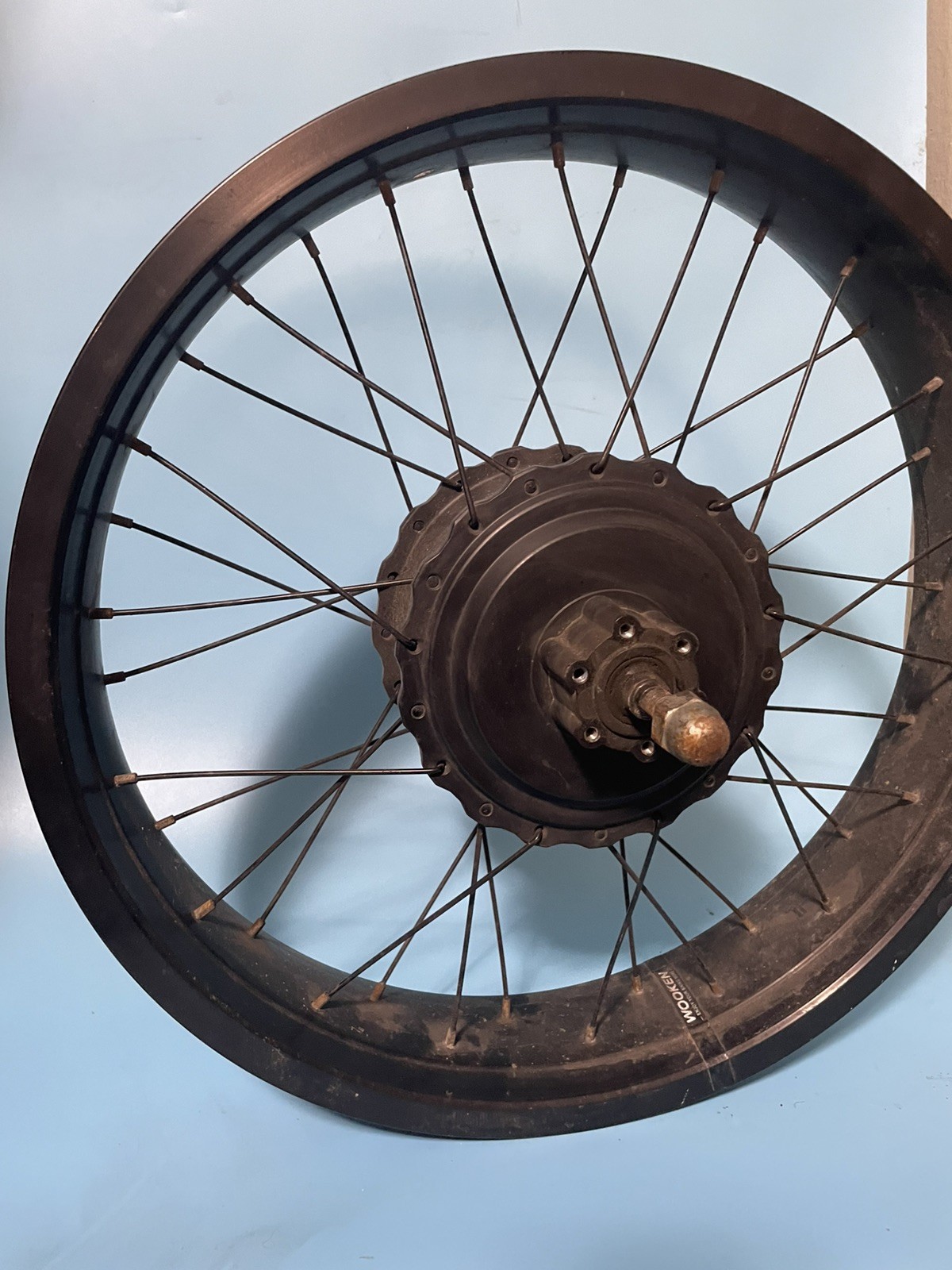 20″ 48V Electric Bicycle E-Bike Rear Wheel Hub Motor Fat Tire, for parts- Read