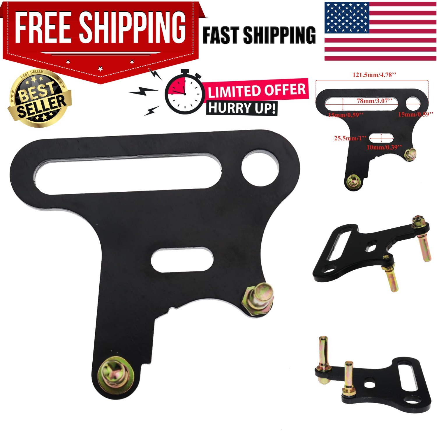 Lightweight 15mm Disc Brake Caliper Bracket for Pit PRO Dirt Bikes – Metal Build