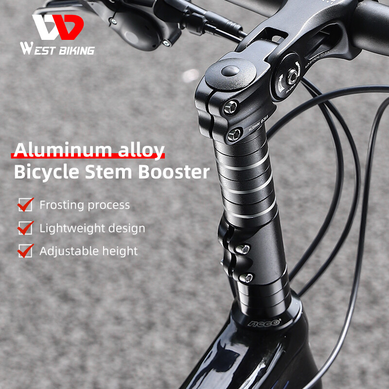 WEST BIKING Bike Fork Stem Extender Bicycle Handlebar Riser Extension Adapter