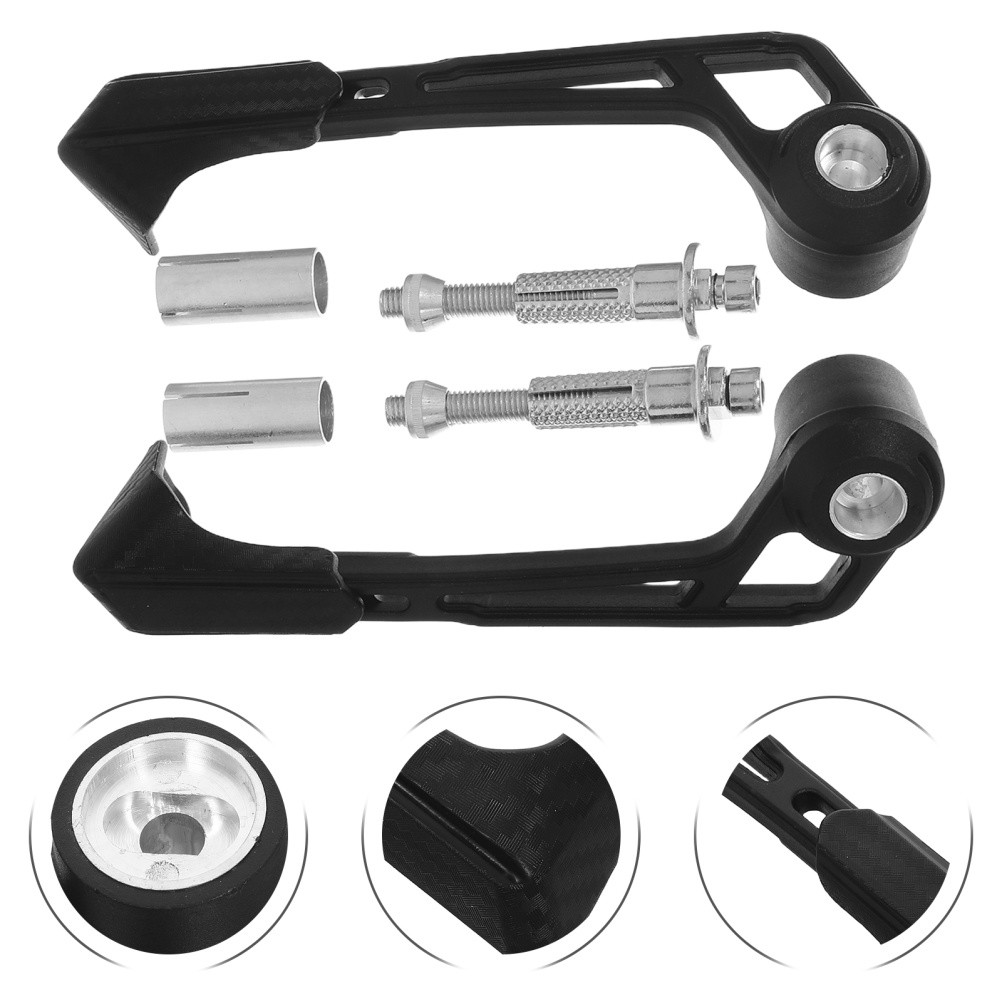 1 Set Motorcycle Hand Guards Durable Plastic Metal Brake Clutch Lever Protector