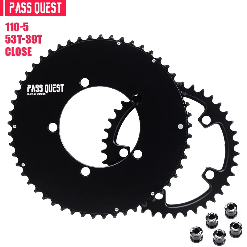 Road Bike 56-42T BCD 130mm Five Jaw Crank 54-40T 53-39T Double Chainrings