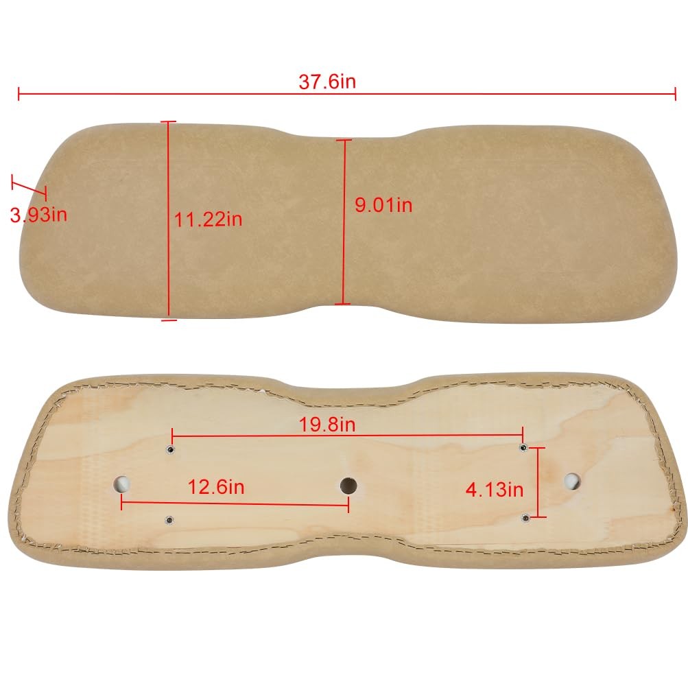SCITOO Front Seat Backrest Assembly for Club Car DS 2000.5-up Medium, Tan