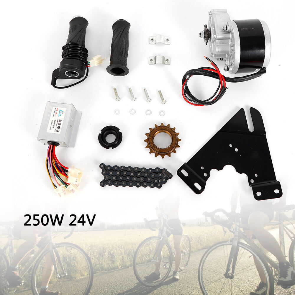 Electric Bicycle Motor Conversion Chain Kit 24V 250W For 16in-28in Wheel E-bike