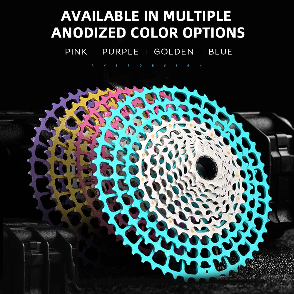 RYET CNC Road Gravel Cassette 11-34Z 12 Speed 230g, Fits Shimano HG