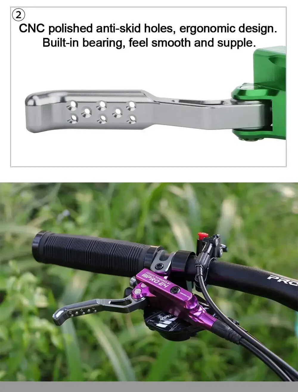 4 Piston Hydraulic Brake 800/1550mm Rear Internal Cable Routing Mtb Disc Brake