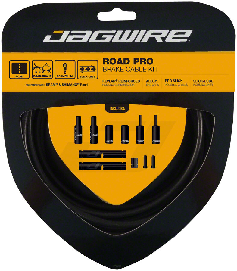Jagwire Pro Brake Cable Kit Road SRAM Pre-stretched Polished Slick Cable