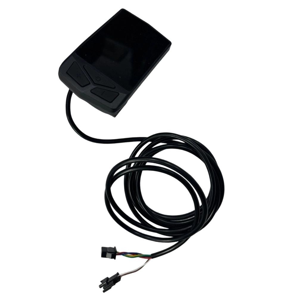 E-Bike Display with Clear LCD Readout DC24V 36V 48V 52V 60V 5-Pin SM Cable
