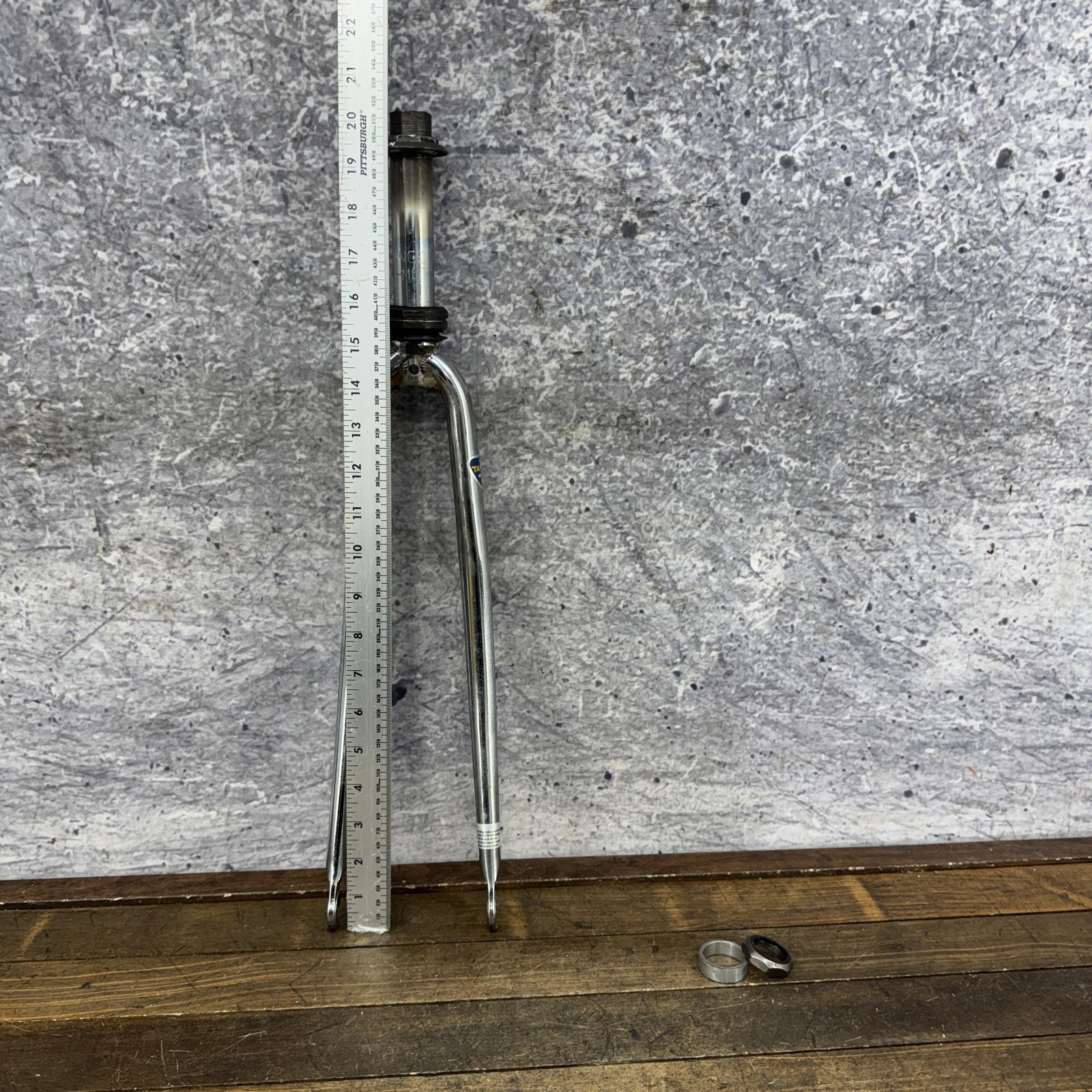 Vintage Tange CRMO 700c Fork 1 In Threaded QR SHORT Road Touring Japan Steel