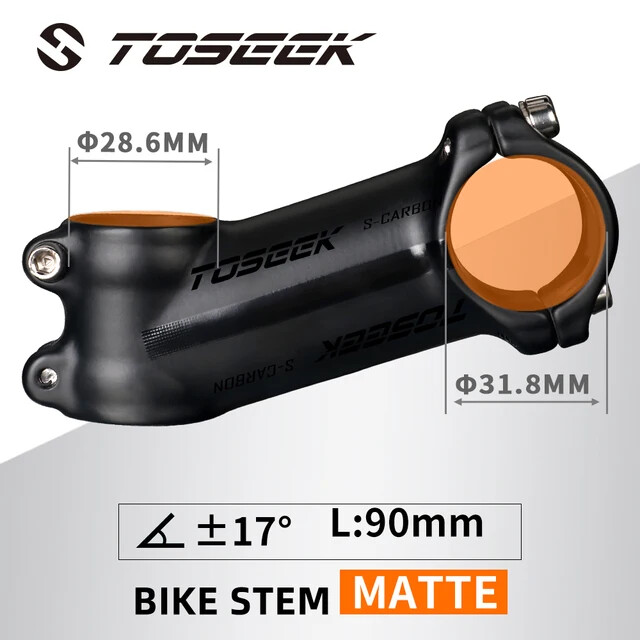 Bicycle Stem 31.8mm MTB Road Bike Handlebar Stem Angle 6/17Degrees 60-120mm