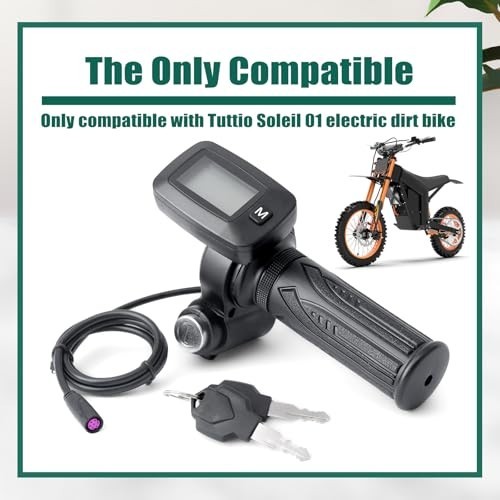 Upgrade 48V Ebike Speedometer Throttle with M Key Replacement for Electric Dirt