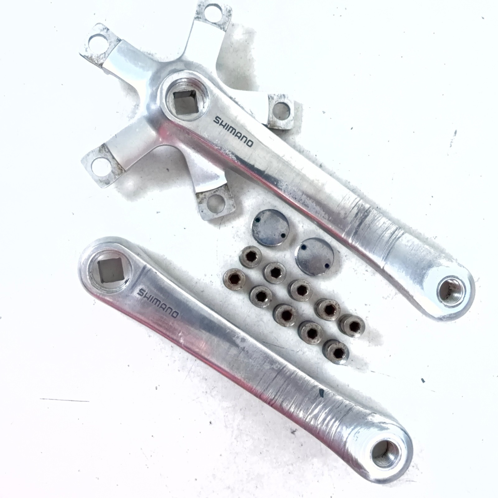 Shimano Vintage Deore XT FC-M730 Triple Crank Set Arms 175mm 110/74 BCD