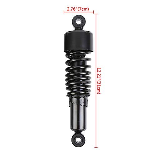 Samger Motorcycle 1Pair 267mm 10.5″ Rear Shock Absorber Rear Suspension Black