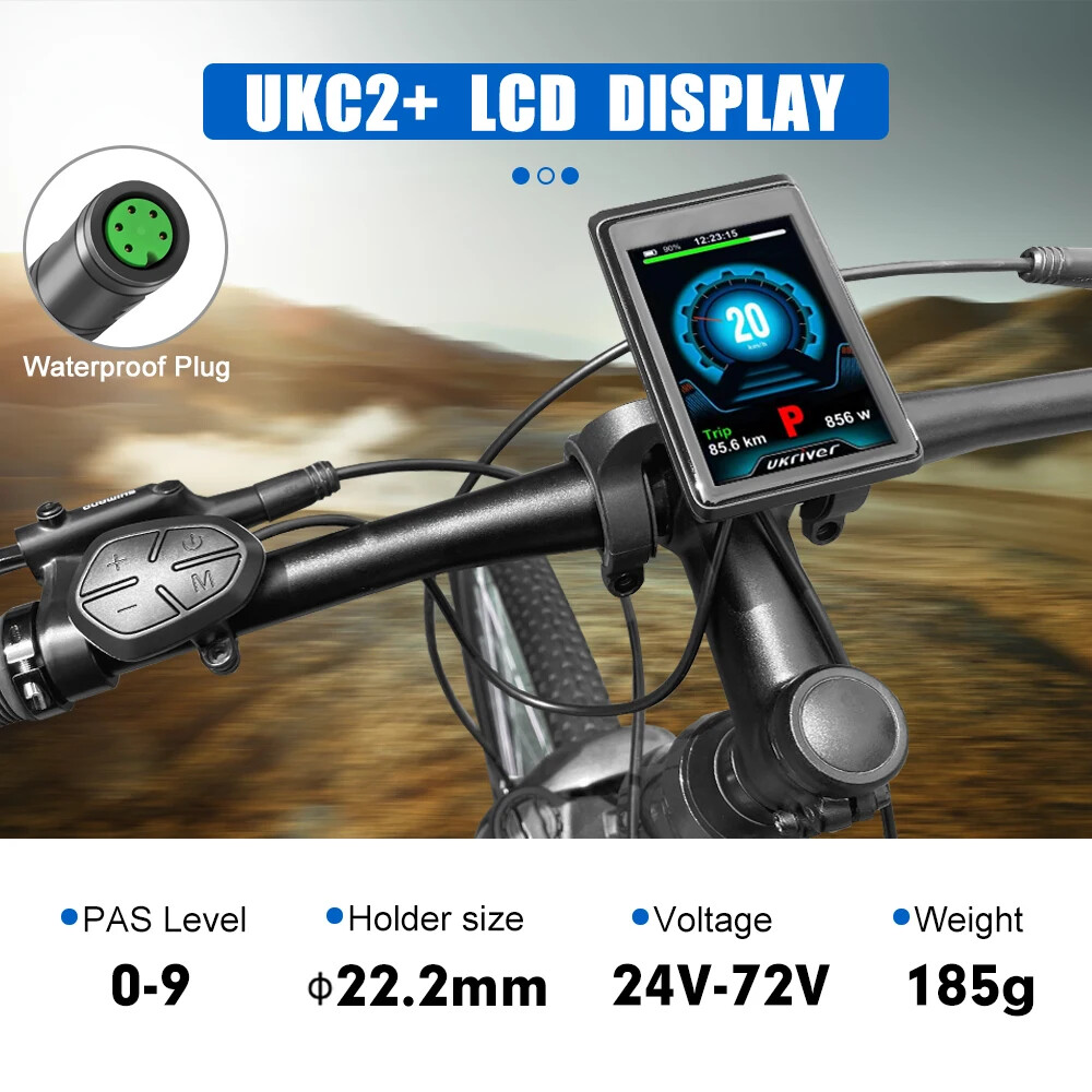 E-bike Intelligent LCD Screen Waterproof 5 Pin LED Display for Mid Drive Motor