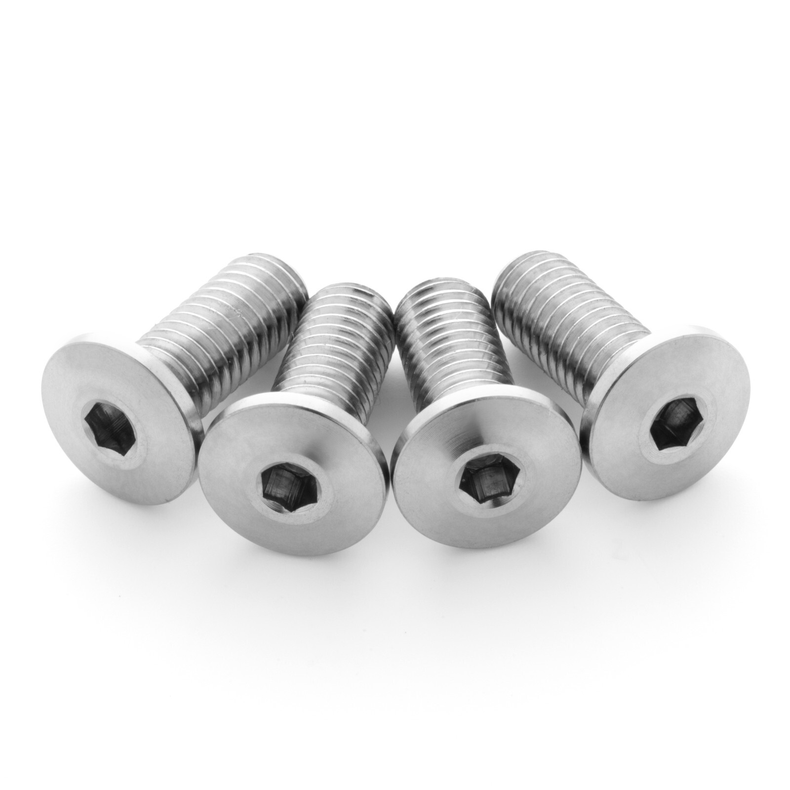12x 1.2g Ultra-Low Profile Titanium Bottle Cage Bolts M5x12mm from Terske