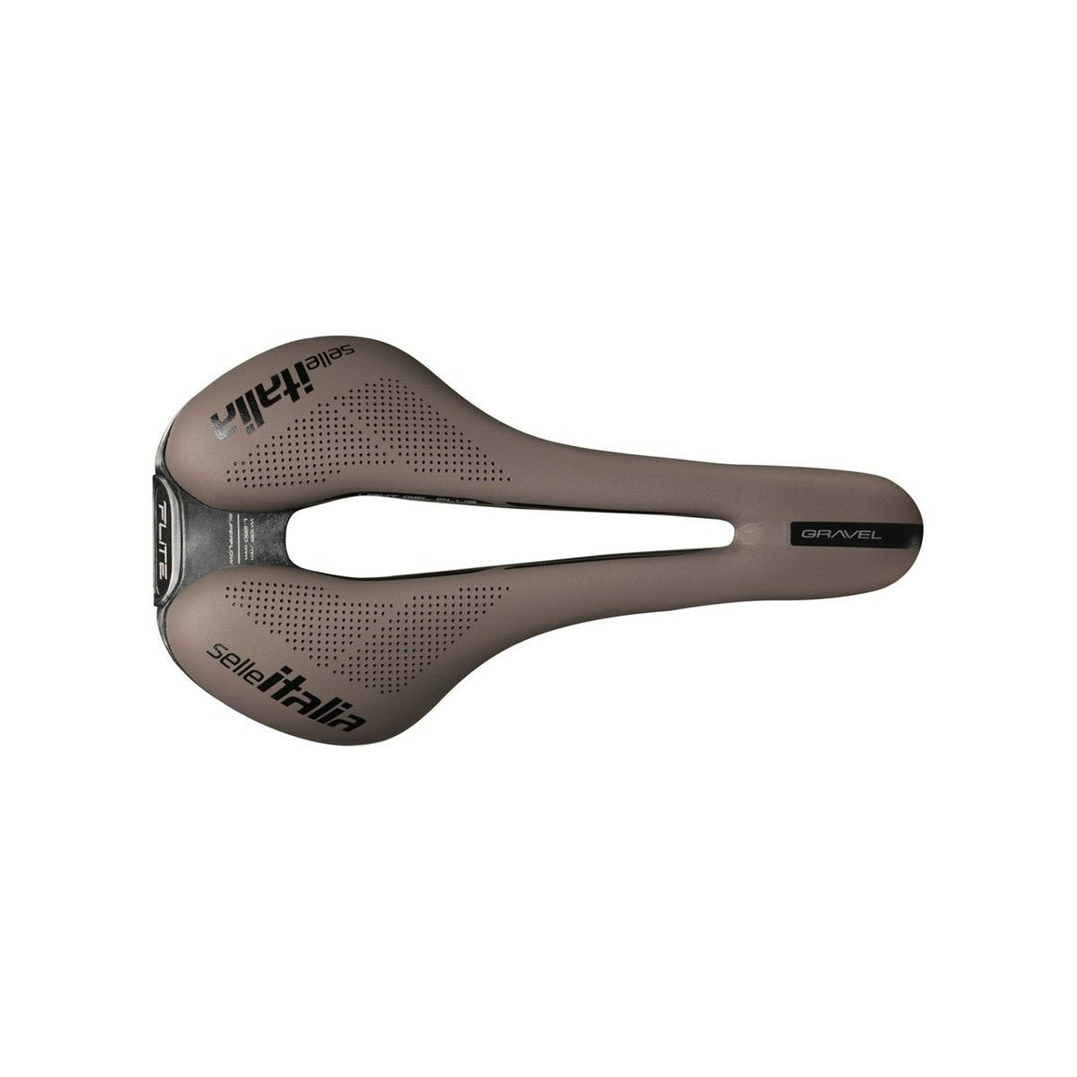 SELLE ITALIA FLITE BOOST GRAVEL – SUPERFLOW – TI 316 RAILS – BROWN GRAVEL SADDLE