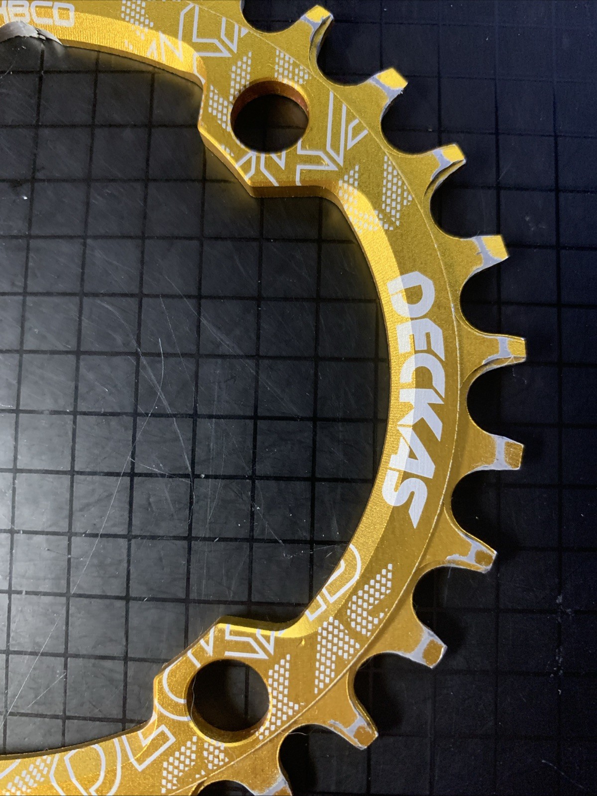 USED Deckas Oval 1x SRAM 104 BCD Chainring 32 Gold Gravel Road MTB Narrow Wide