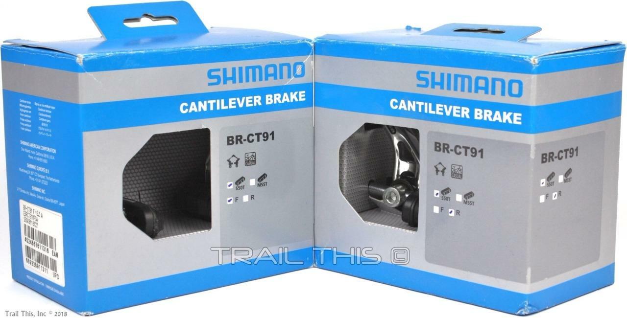 Shimano Altus CT91 Front & Rear Cantilever Canti Bicycle Brake Set w/ Link Wires