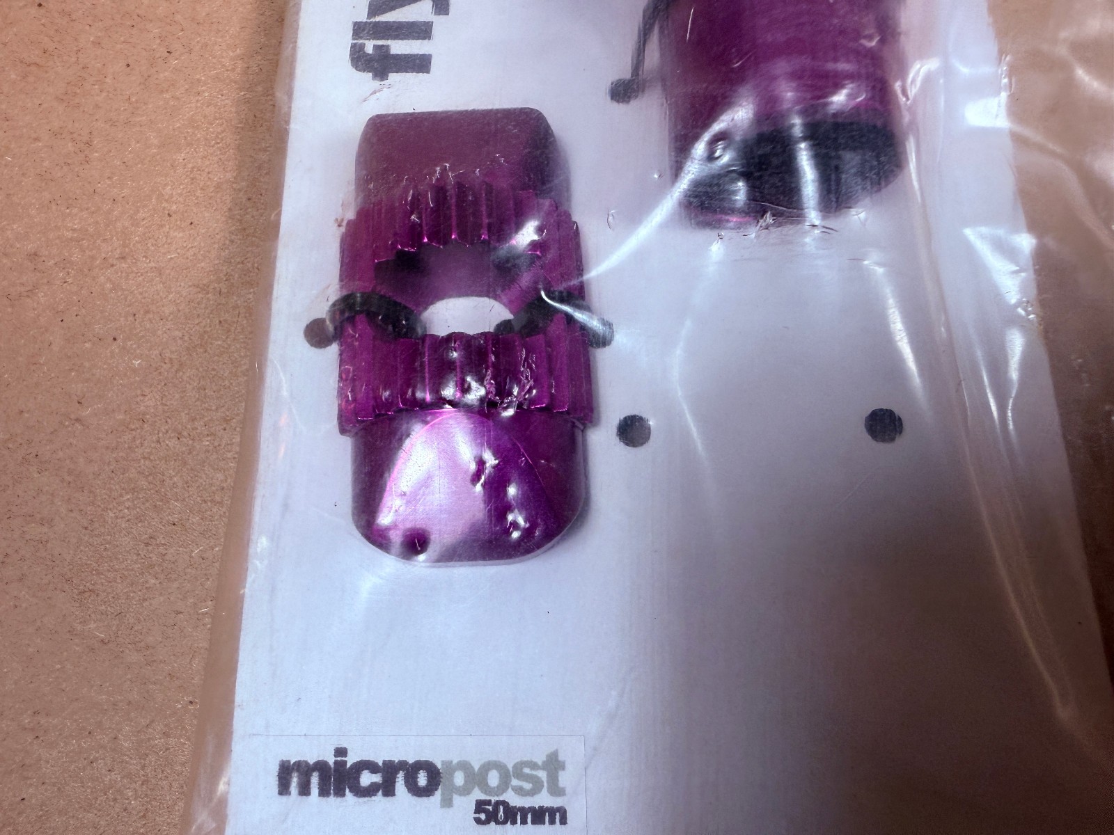 New Flybikes Micropost BMX Bike Seatpost 50mm Aluminum Purple – Free Shipping