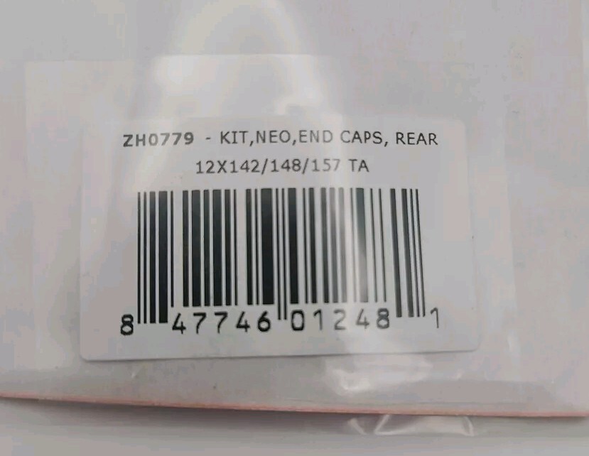 Stan’s NoTubes Neo Hub Kit 12×142/148/157mm TA End Caps Rear ZH0779