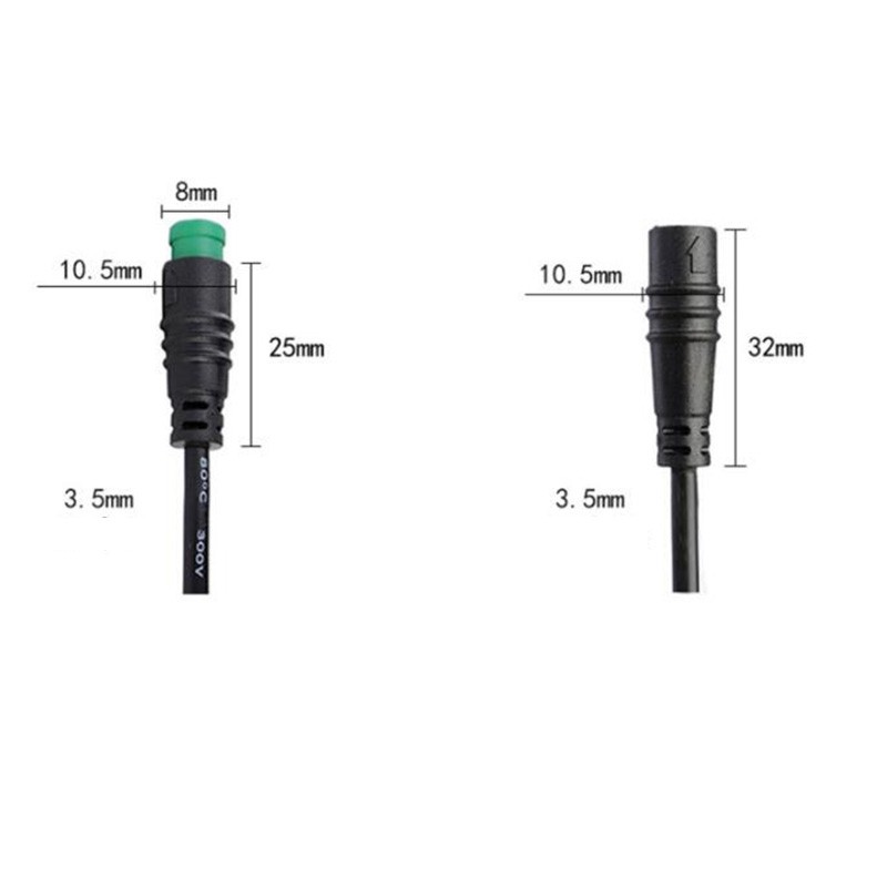 M8 2/3 4 5 6 Pin male to female M/F Plug Cable Electric Bicycle Waterproof Ebike