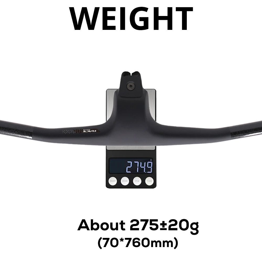 Full Carbon Fiber Mountain Bike Integrated Cockpit -30 Degree Internal Cable
