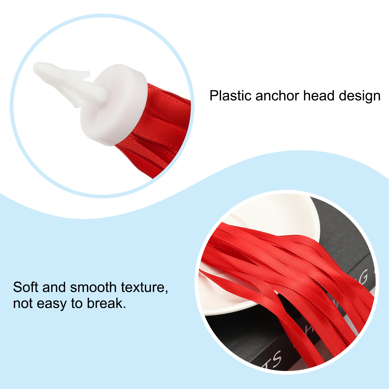 Bike Streamers Scooter Handlebar Tassels Grips Ribbon Red