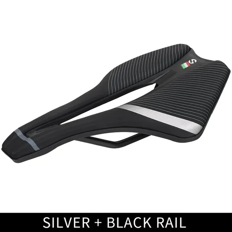 TOSEEK MTB Road Bike Saddle Eva+Super Fiber Leather Ergonomic Design Saddle Wide