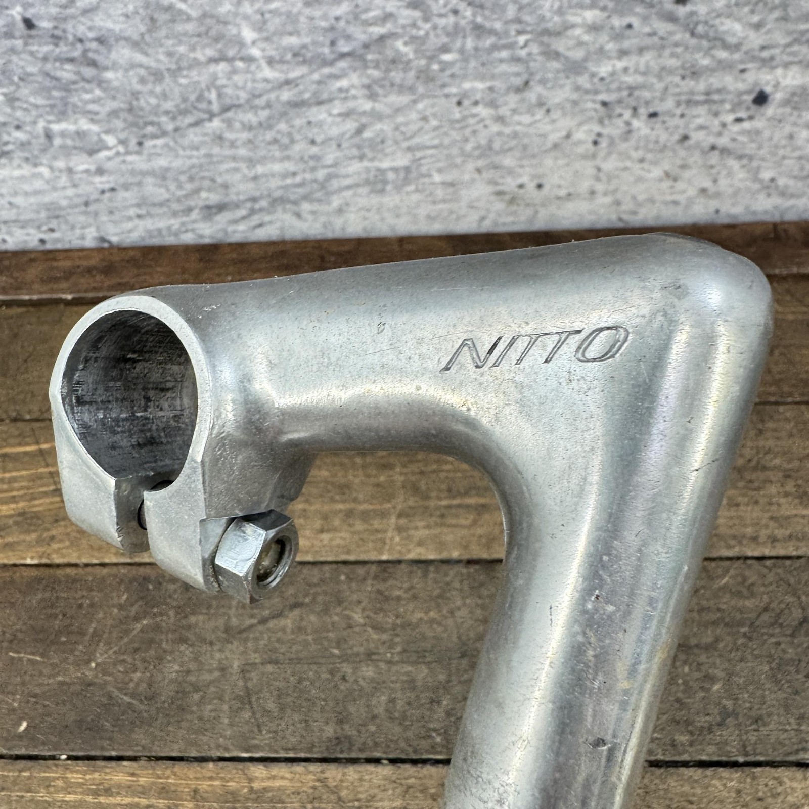 Vintage Nitto 75mm Quill Stem 25.4 Clamp 22.2 Japan Silver Alloy Road Bike
