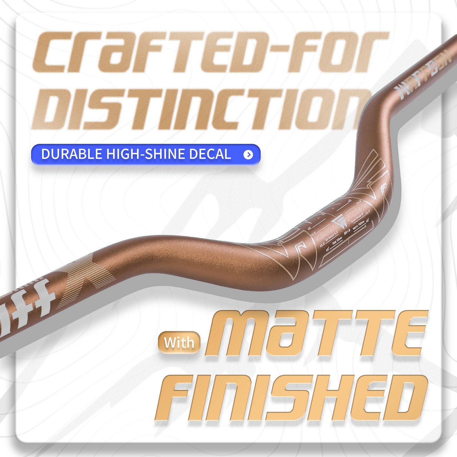 WFS CliffX 31.8 x 785mm Handlebar 55mm Rise, Cashmoney
