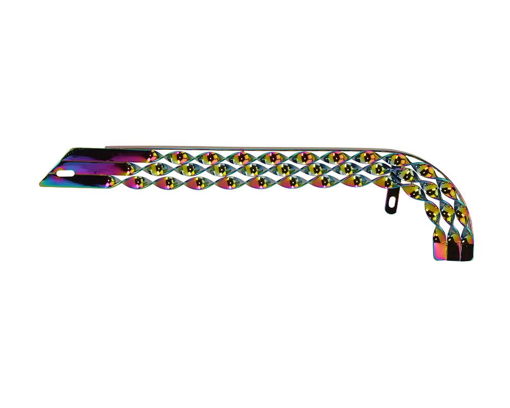 Bike 20 Lowrider Triple Flat Twisted Chain Guard Oil Slick.