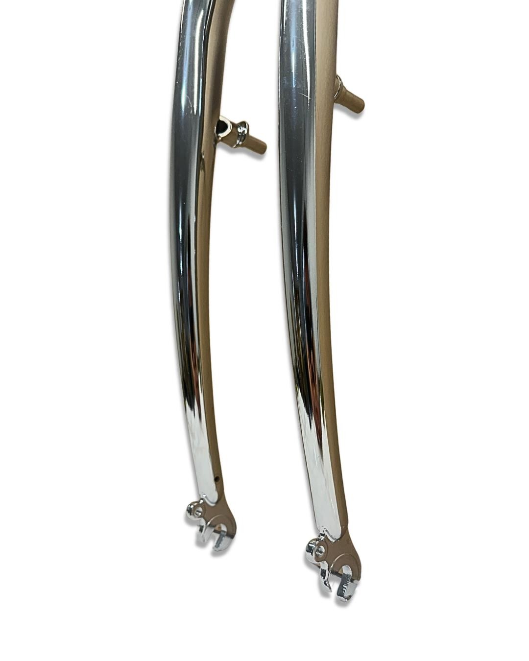 UltraCycle Retro 26” Chrome Steel Rigid Fork 1-1/8” 100mm QR V-Brake