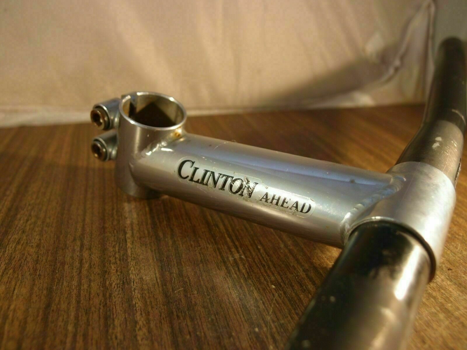 1990’s MTB aluminium handlebar & steel stem Clinton made in USA 1 1/8»