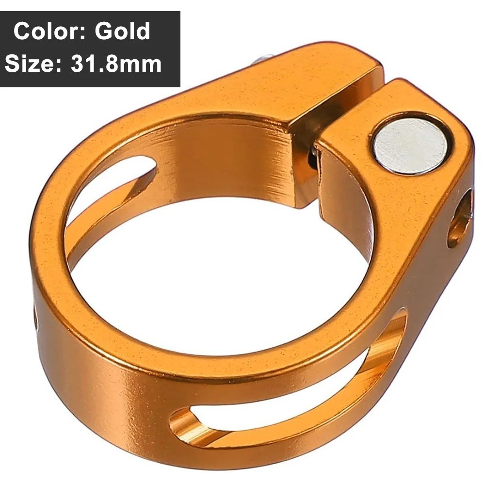 Bike Seat Post Clamp Aluminum Alloy 28.6/31.8/34.9MM MTB Road Bicycle Clip