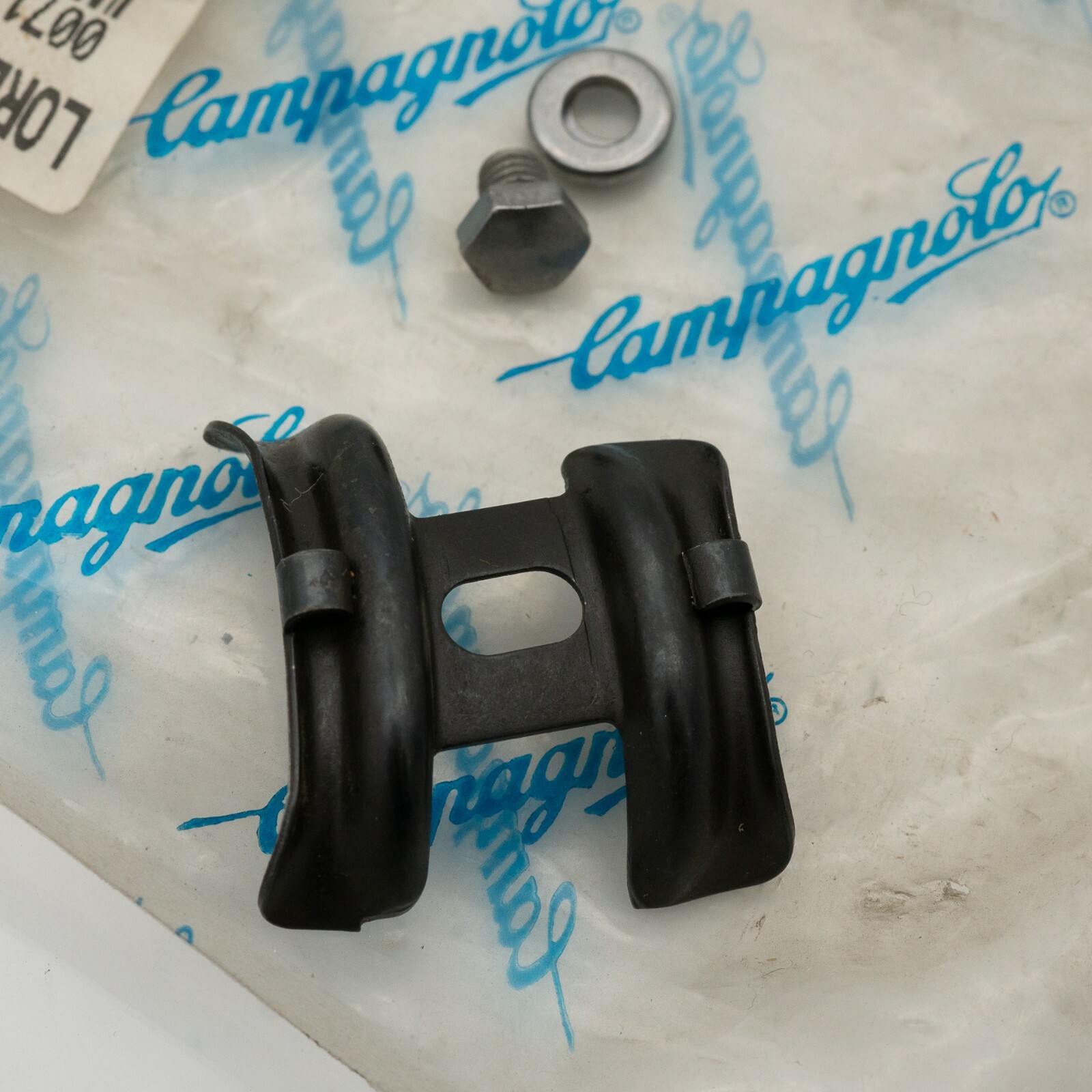 NOS CAMPAGNOLO BOTTOM BRACKET CABLE GUIDE STAINLESS STEEL ROAD BIKE stainless steel old 90s