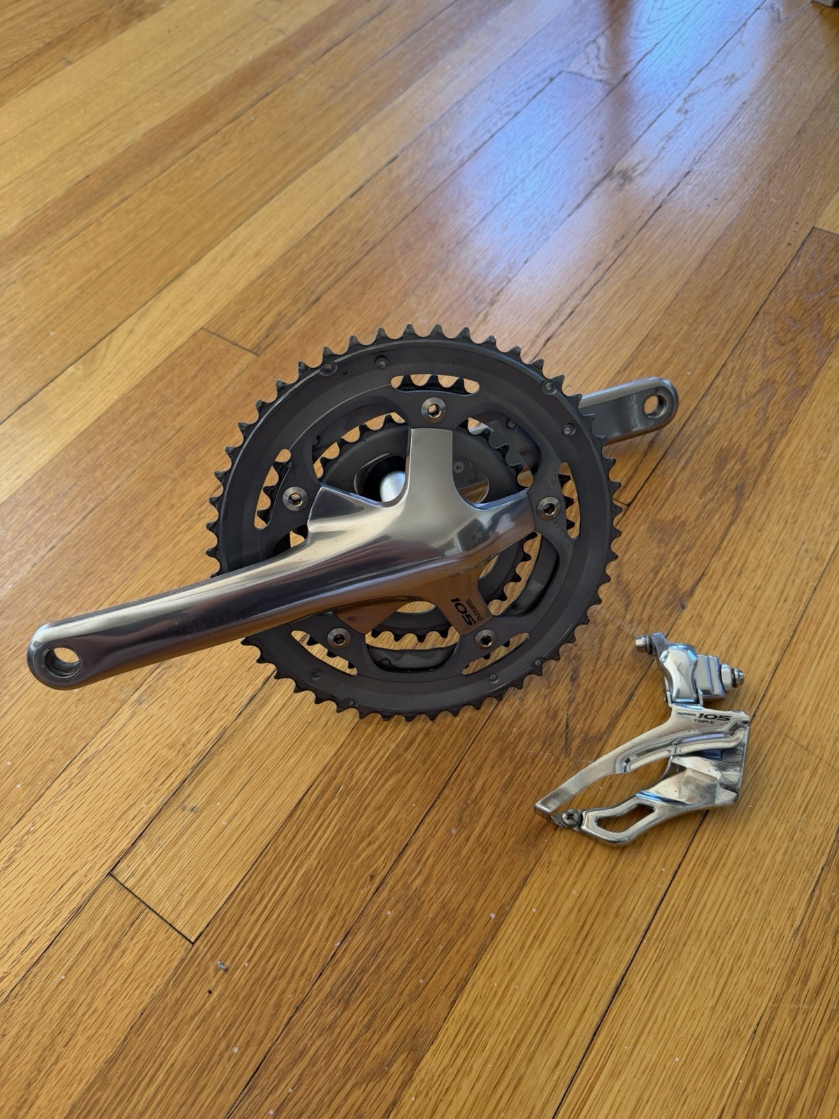 Shimano 105 Triple Crankset and Front Derailleur