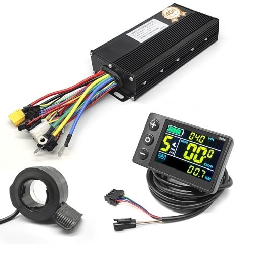 Ebike Brushless Controller 40A Sine Wave Color LCD Display S866 36V 48V 52V for