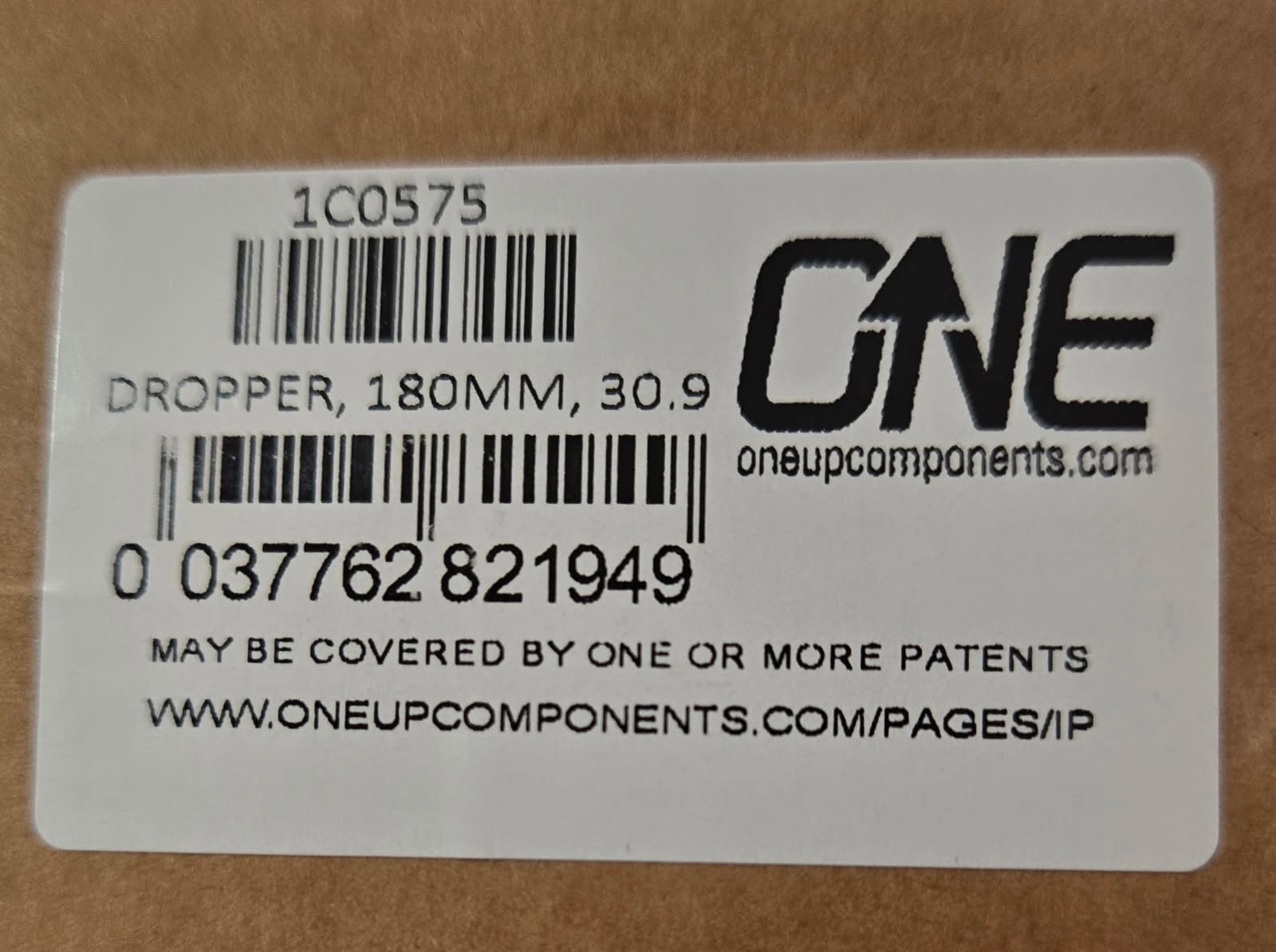 OneUp Components V2 Dropper Seatpost 180mm x 30.9mm – Brand New In Box