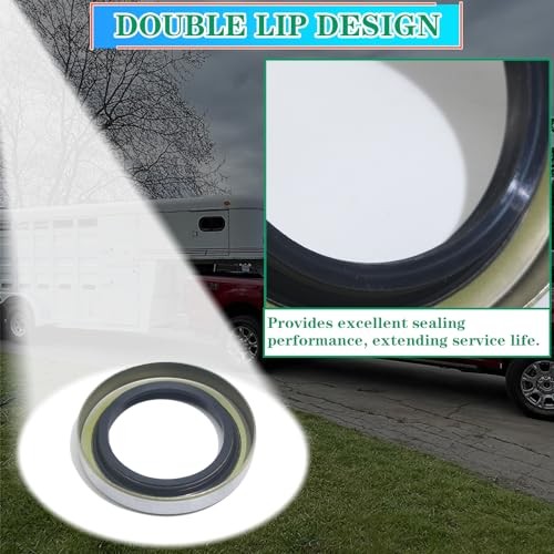 4pcs ID 2.25″ x OD 3.376″ Trailer Axle Hub Wheel Grease Seals with 4pcs Cotter