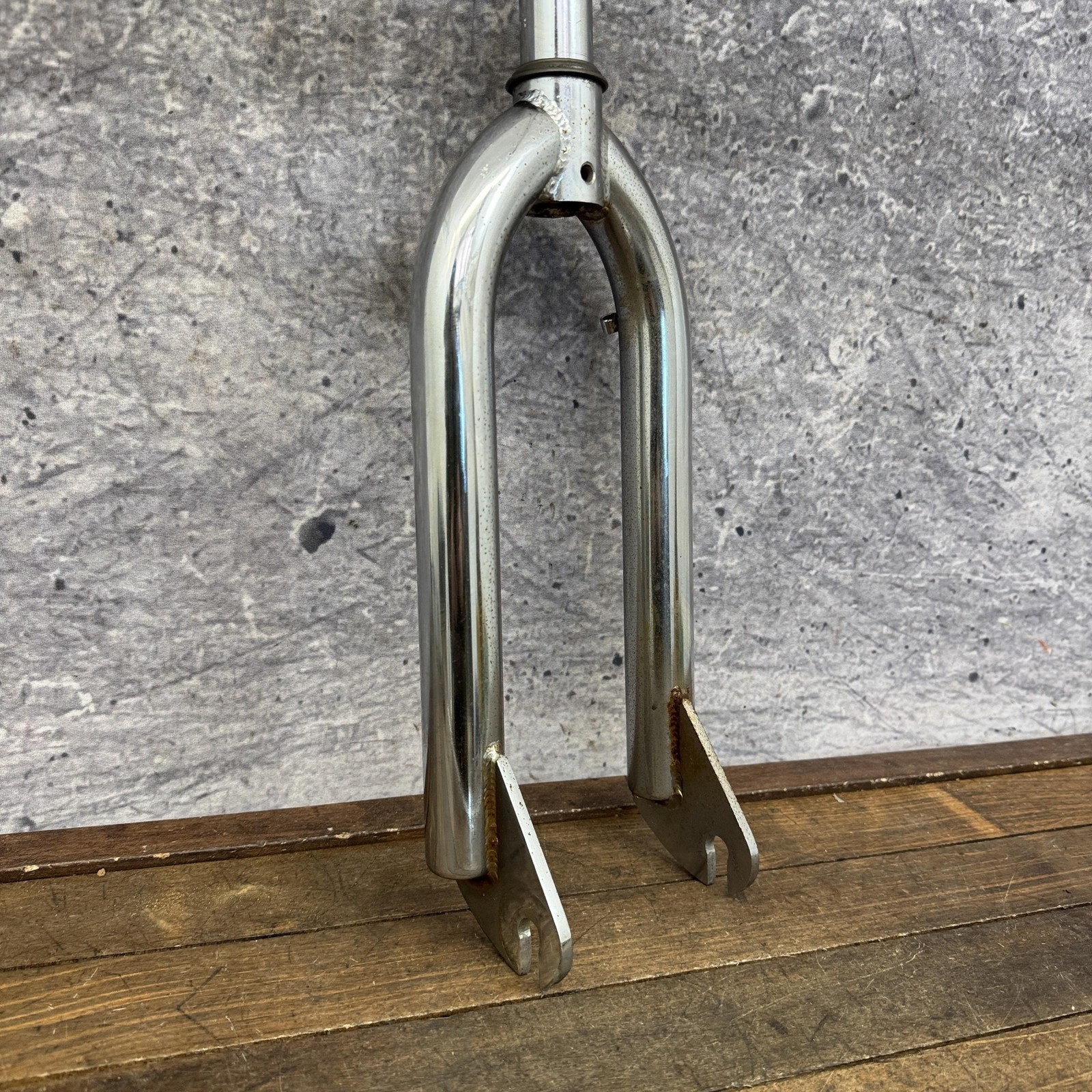 Vintage BMX Freestyle Fork 20in 1 1/8 Threadless Chrome Bike 10mm Dropouts