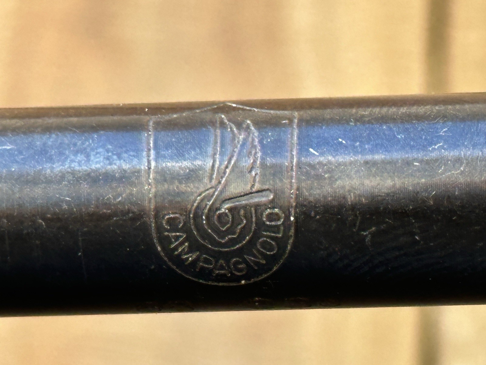 Vintage Campagnolo Athena 114mm 68-SSg Bottom Bracket Spindle Black
