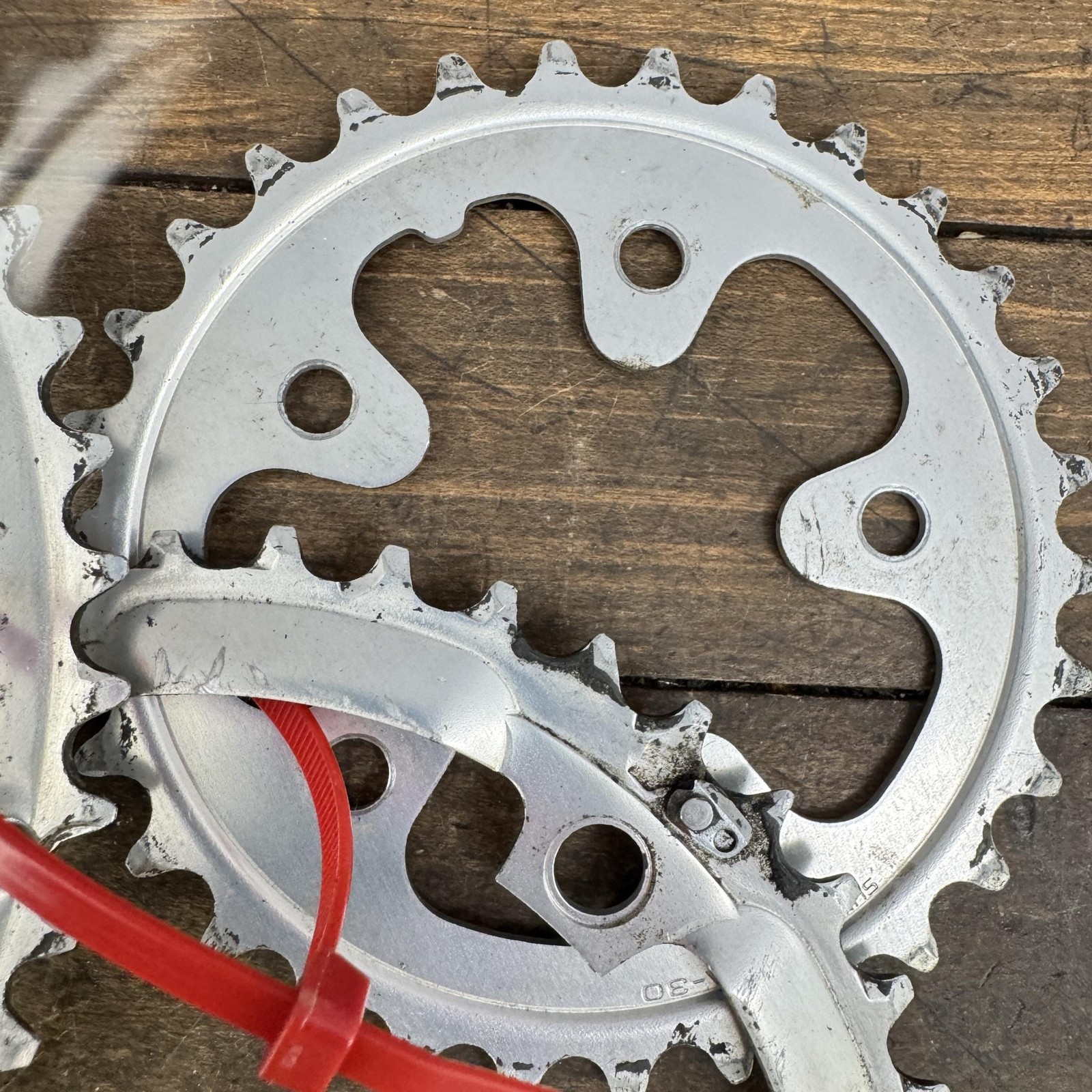 Vintage Shimano SG 52/42/30T Chainring Set 130 74 BCD 9 Speed Road Bike Aluminum