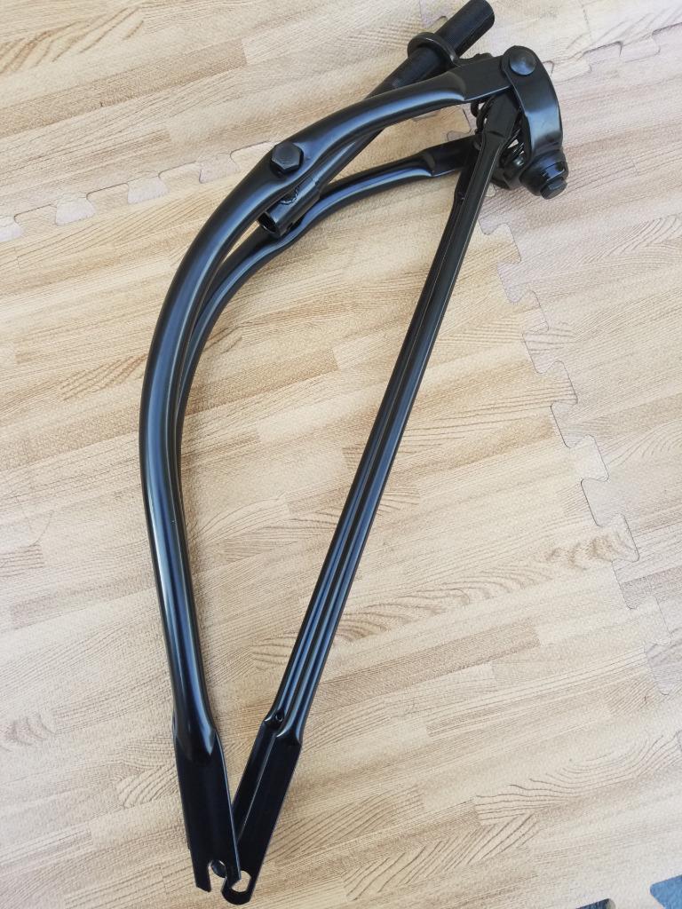 26″ Black Bent Springer Fork Bicycle,Bike Cruiser,Chopper Lowrider