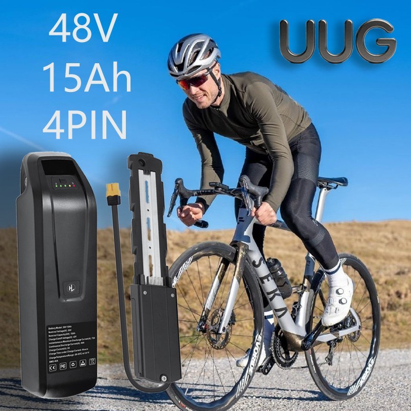 UUG 4PIN 48V 15Ah Black Ebike Battery 1000W Electric Bike Lithium Battery
