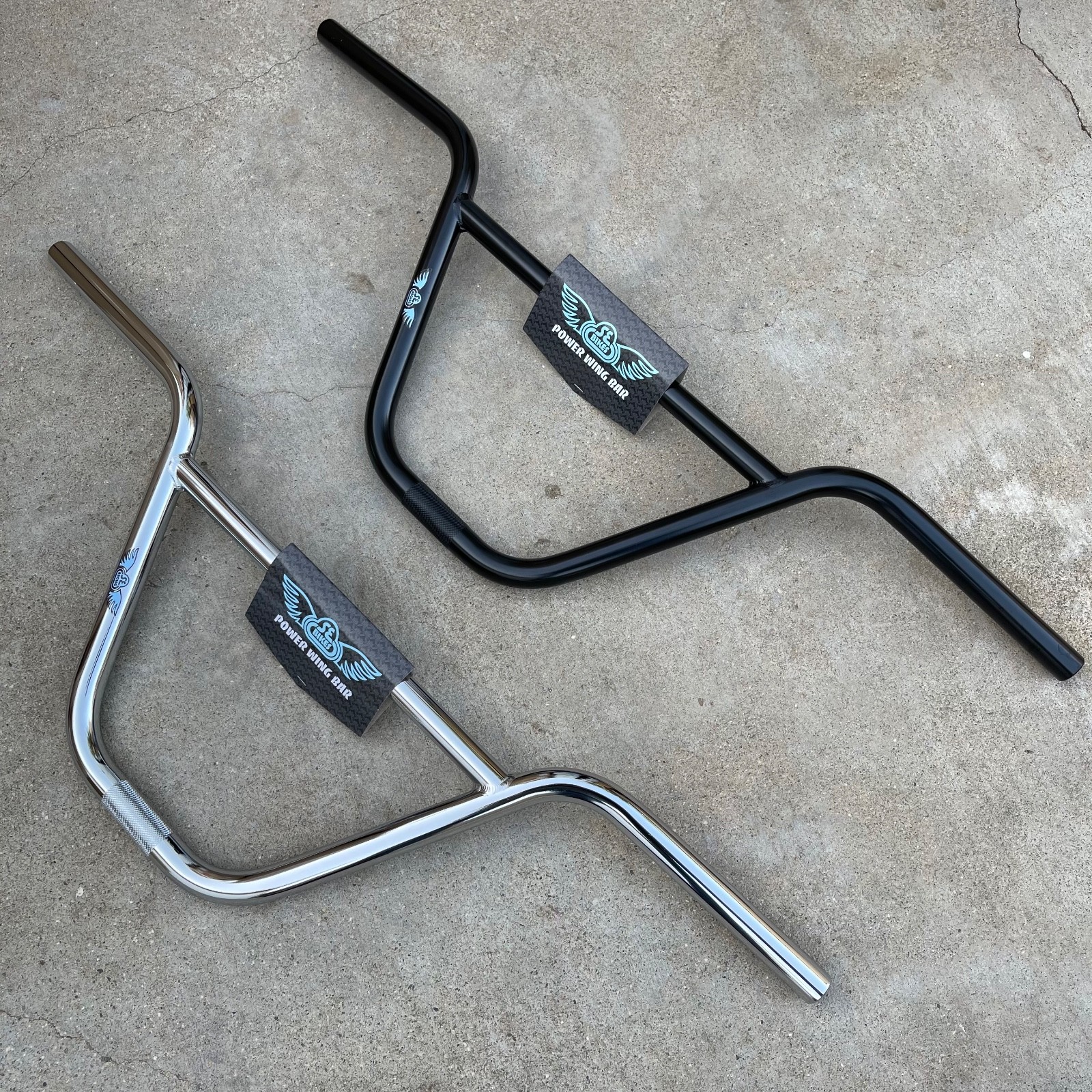 SE RACING POWER WING 2PC BARS 9″ BMX BIKE BIKES HANDLEBARS S&M GT HARO REDLINE