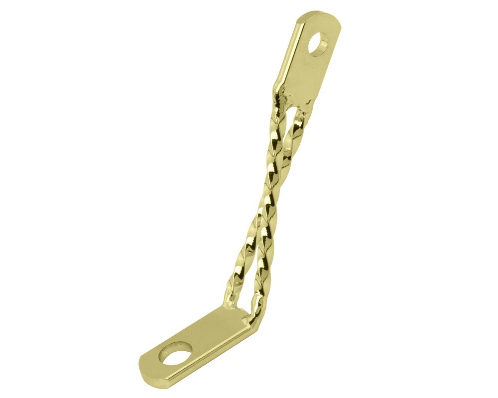 GOLD LOWRIDER HEADLIGHT BRACKET DOUBLE TWISTED VINTAGE SCHWINN STINGRAY BICYCLE.